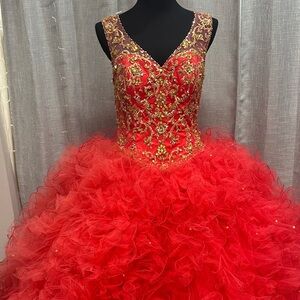 Red Quinceañera Dress